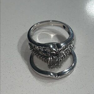 David Tutera Sparkling Diamond Ring Set